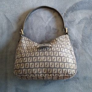 Fendi Vintage Monogram Black Tan